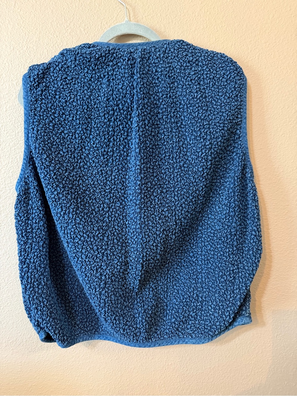 Double D Ranch Blue Textured Button-Front Vest - Picture 2 of 6